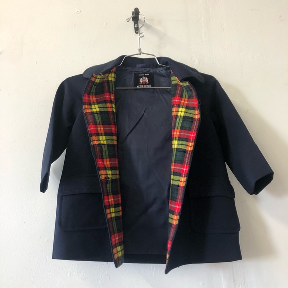 Vintage wool blend boys school coat - Picture 6 of 7